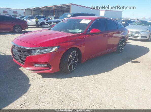 1HGCV1F37KA056893 2019 HONDA ACCORD Red 