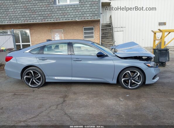 1HGCV1F37NA006175 2022 HONDA ACCORD Серый Вид задней части салона