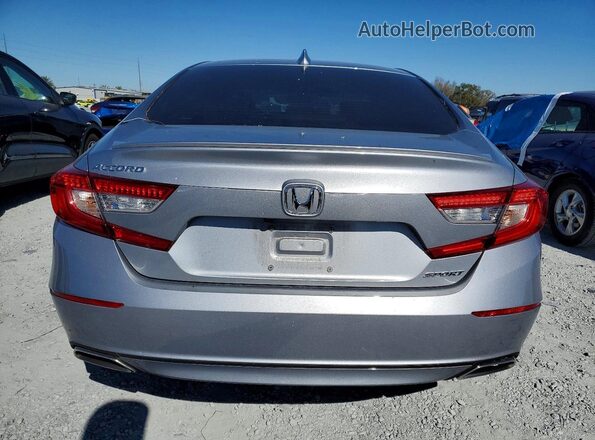 1HGCV1F38KA141192 2019 HONDA ACCORD Silver Вид ззаду