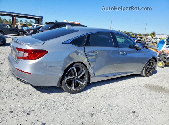 1HGCV1F38KA141192 2019 HONDA ACCORD Silver Задня права чверть