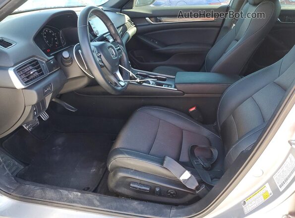 1HGCV1F38KA141192 2019 HONDA ACCORD Silver Вид салону спереду