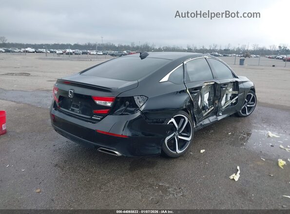 1HGCV1F40NA033873 2022 HONDA ACCORD Black უკანა მარჯვენა