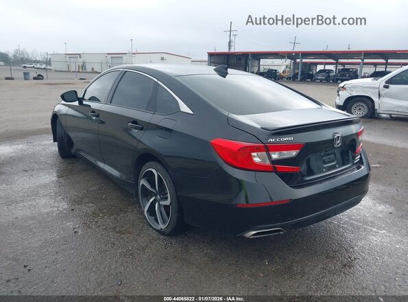 1HGCV1F40NA033873 2022 HONDA ACCORD Black უკანა მარცხენა