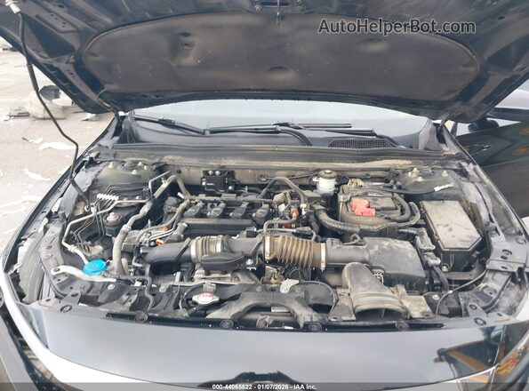1HGCV1F40NA033873 2022 HONDA ACCORD Black უკანა ხედი