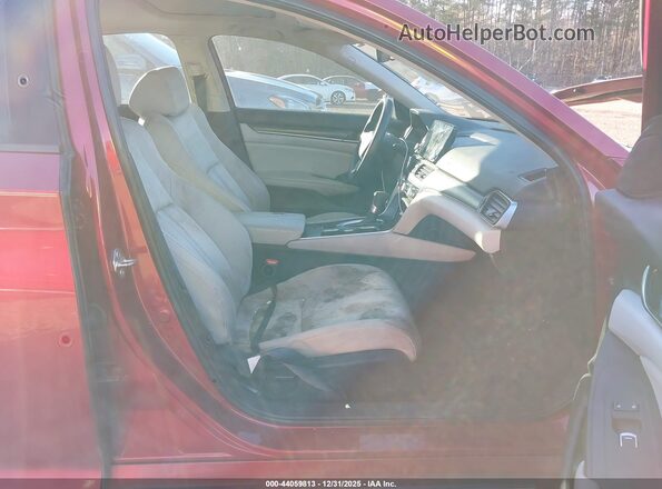 1HGCV1F44JA146333 2018 HONDA ACCORD Red Front interior view
