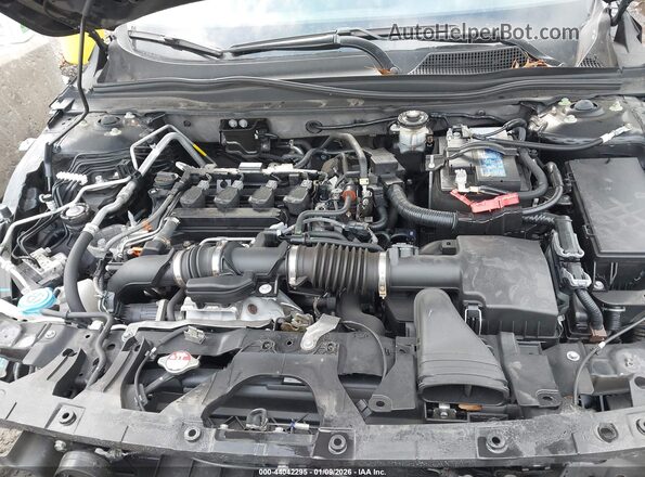 1HGCV1F47MA094670 2021 HONDA ACCORD Black უკანა ხედი