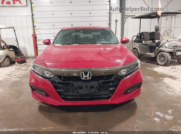 1HGCV2F30KA031355 2019 HONDA ACCORD Red Вид щитка приладів