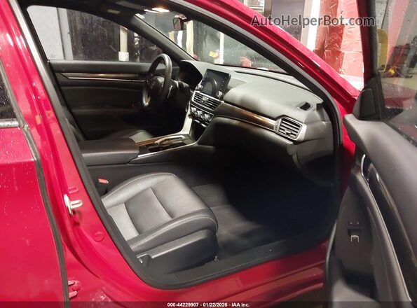 1HGCV2F30KA031355 2019 HONDA ACCORD Red Вид салону спереду
