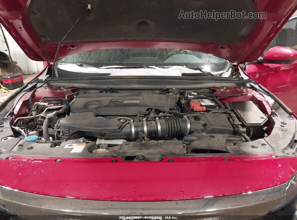 1HGCV2F30KA031355 2019 HONDA ACCORD Red Вид ззаду