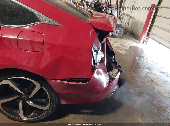 1HGCV2F30KA031355 2019 HONDA ACCORD Red Вид спереду