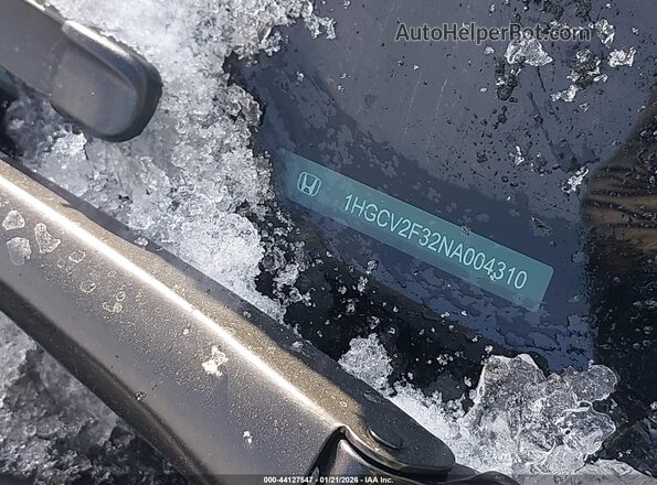 1HGCV2F32NA004310 2022 HONDA ACCORD Gray 