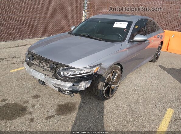 1HGCV2F35LA030817 2020 HONDA ACCORD Gray Передня ліва чверть
