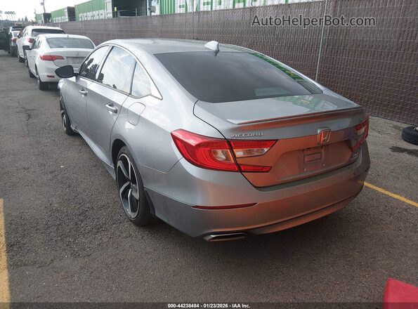 1HGCV2F35LA030817 2020 HONDA ACCORD Gray Задня ліва чверть