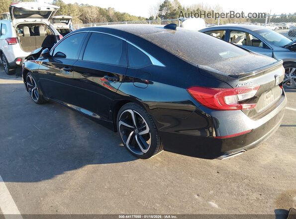 1HGCV2F37MA008240 2021 HONDA ACCORD Black Rear left
