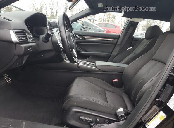 1HGCV2F3XNA010680 2022 HONDA ACCORD Black Front interior view