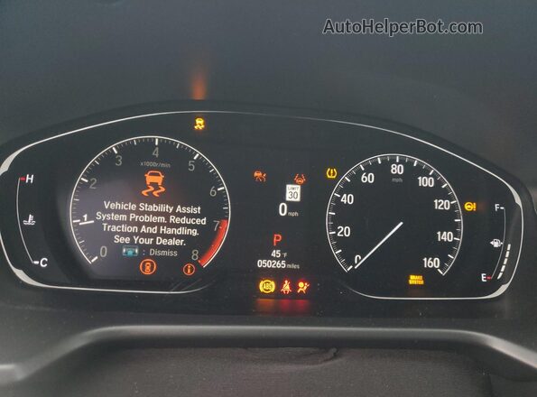 1HGCV2F3XNA010680 2022 HONDA ACCORD Black Instrument cluster view