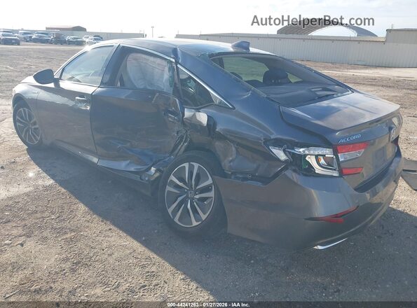 1HGCV3F15JA005269 2018 HONDA ACCORD HYBRID Серый 