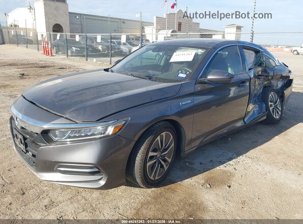 1HGCV3F15JA005269 2018 HONDA ACCORD HYBRID Серый 