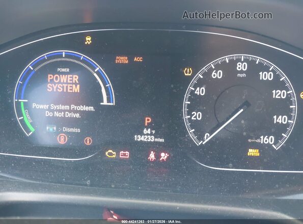 1HGCV3F15JA005269 2018 HONDA ACCORD HYBRID Серый 