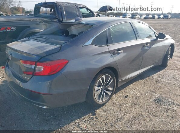 1HGCV3F15JA005269 2018 HONDA ACCORD HYBRID Серый 
