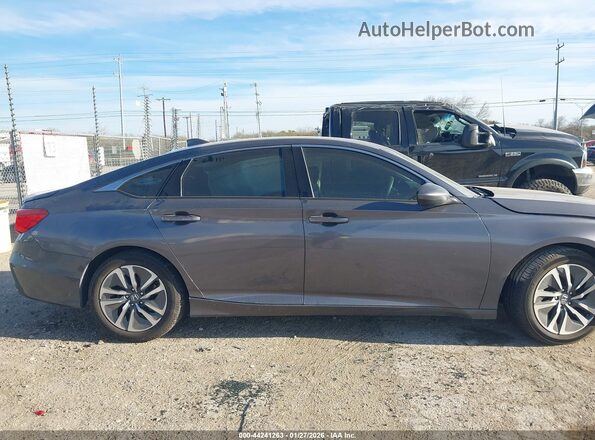 1HGCV3F15JA005269 2018 HONDA ACCORD HYBRID Серый 