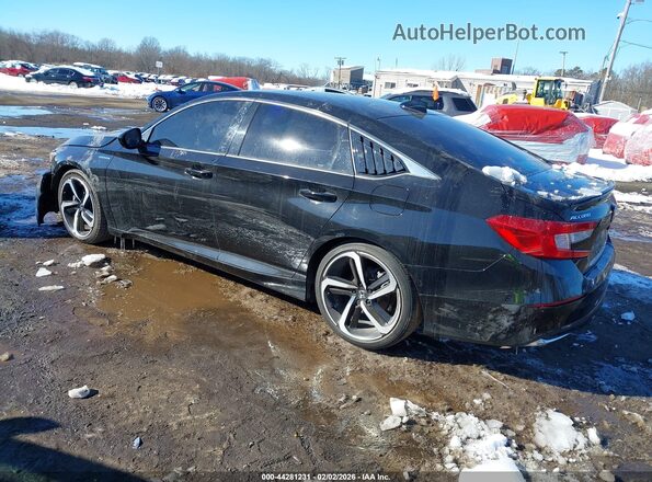 1HGCV3F21NA020950 2022 HONDA ACCORD Black Հետևի ձախ