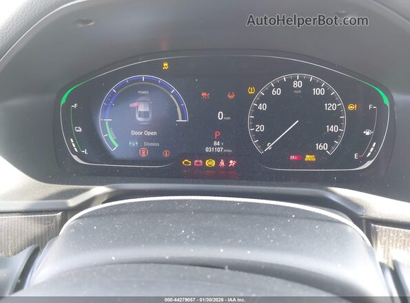 1HGCV3F22NA047719 2022 HONDA ACCORD White უკანა სავარძლების ხედი