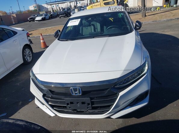 1HGCV3F25NA005447 2022 HONDA ACCORD White Սալոնի հետևի տեսք