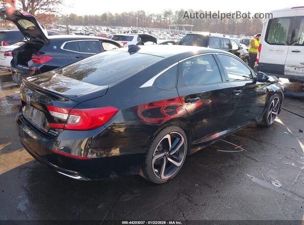 1HGCV3F26NA044046 2022 HONDA ACCORD HYBRID Black Tył prawy