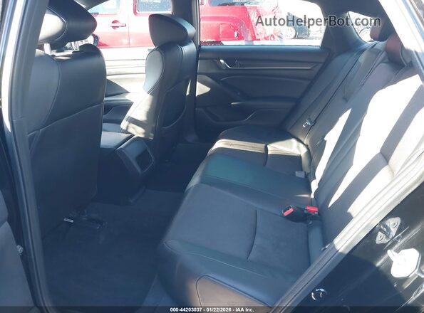 1HGCV3F26NA044046 2022 HONDA ACCORD HYBRID Black Widok naklejki z numerem VIN