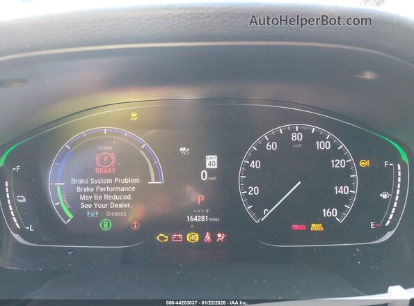 1HGCV3F26NA044046 2022 HONDA ACCORD HYBRID Black Widok tylnych siedzeń