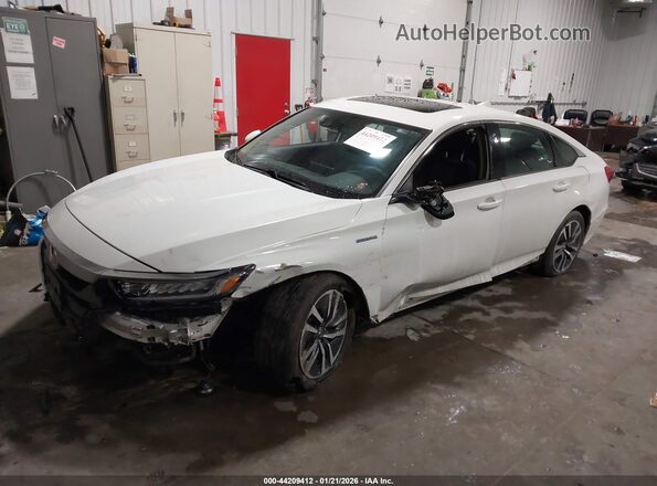 1HGCV3F47JA002030 2018 HONDA ACCORD HYBRID White 