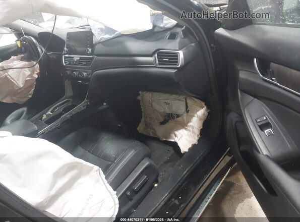 1HGCV3F53KA019868 2019 HONDA ACCORD Black Սալոնի դիմացի տեսք