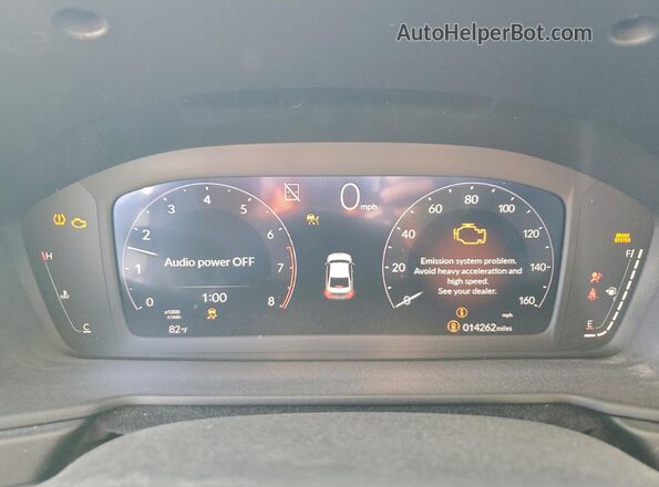 1HGCY1F20RA034730 2024 HONDA ACCORD White Vista del cuadro de instrumentos