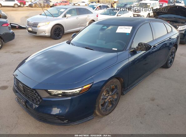 1HGCY1F43SA024765 2025 HONDA ACCORD Blue წინა მარცხენა ხედი სამი მეოთხედიდან