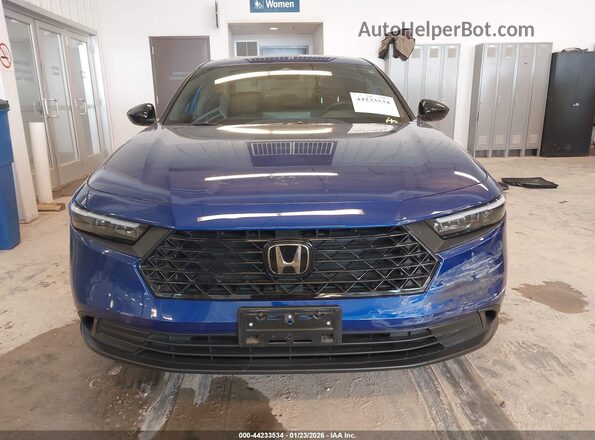1HGCY2F55RA053113 2024 HONDA ACCORD Blue Widok zestawu wskaźników