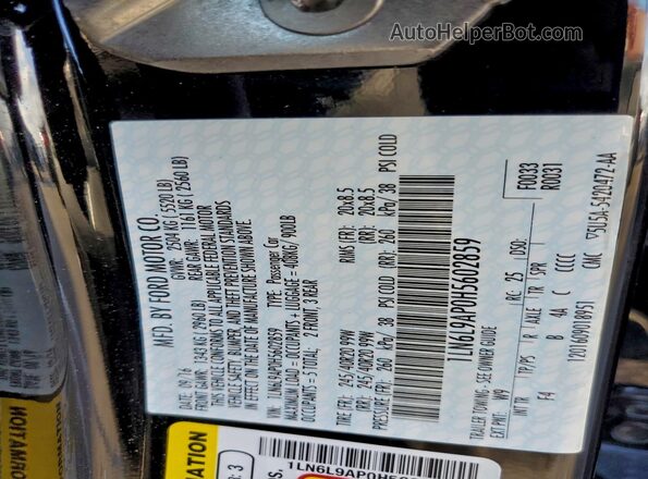 1LN6L9AP0H5602859 2017 LINCOLN CONTINENTA Black Vista del compartimento del motor