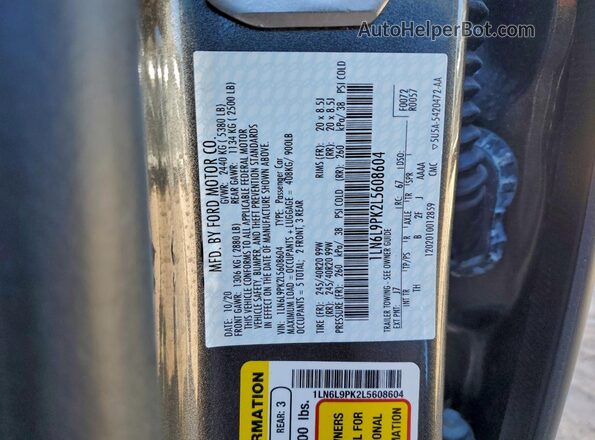 1LN6L9PK2L5608604 2020 LINCOLN CONTINENTA Charcoal 
