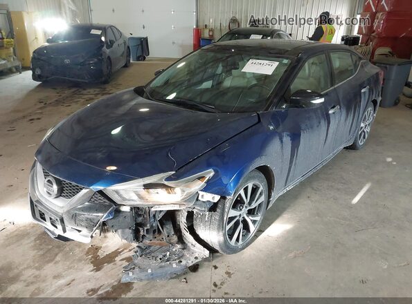 1N4AA6AP0GC439567 2016 NISSAN MAXIMA Blue Przód lewy