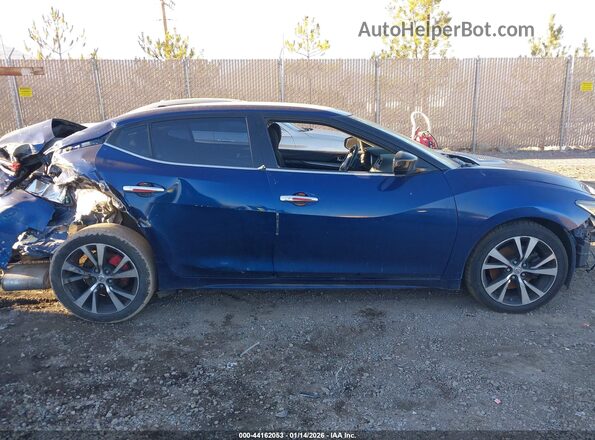 1N4AA6AP5GC384906 2016 NISSAN MAXIMA Blue Widok wnętrza z tyłu