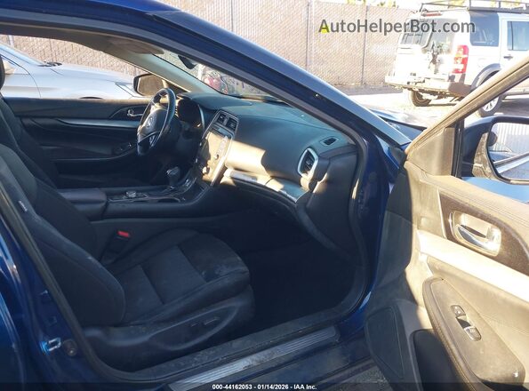 1N4AA6AP5GC384906 2016 NISSAN MAXIMA Blue Widok wnętrza z przodu