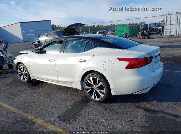 1N4AA6APXGC416474 2016 NISSAN MAXIMA White უკანა მარცხენა