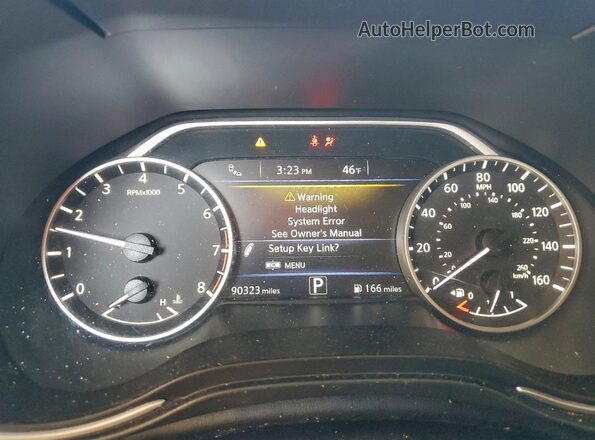 1N4AA6CV6MC506082 2021 NISSAN MAXIMA Silver Instrument cluster view