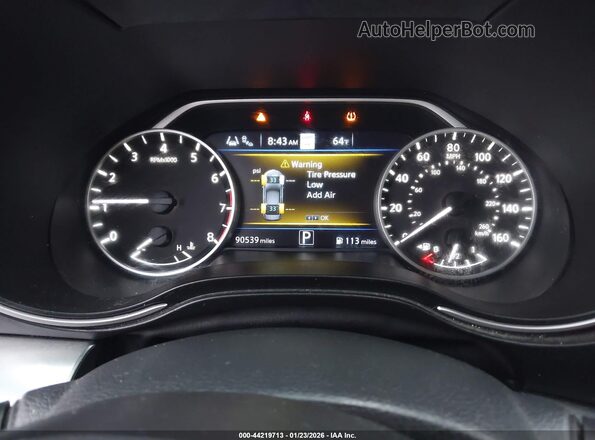 1N4AA6CV9LC369136 2020 NISSAN MAXIMA Серебряный Вид задних сидений