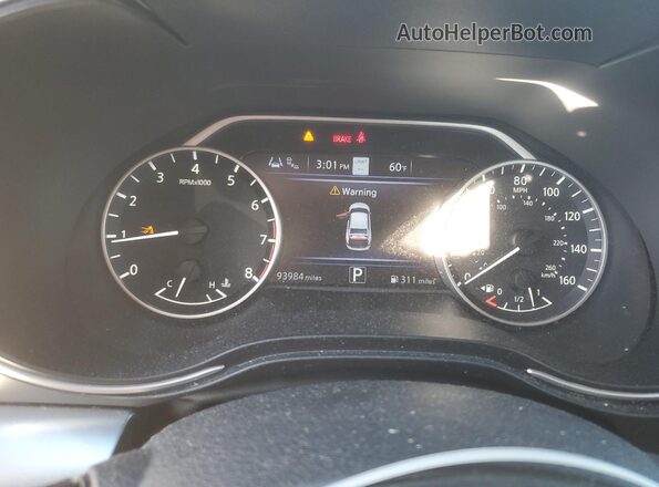 1N4AA6DV7LC368548 2020 NISSAN MAXIMA SL Blue Widok zestawu wskaźników