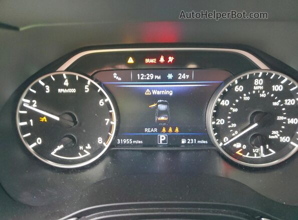 1N4AA6EV0PC511909 2023 NISSAN MAXIMA SR Black Սարքավորումների վահանակի տեսք