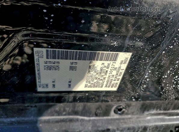 1N4AA6EV2PC505173 2023 NISSAN MAXIMA SR Black Vista del compartimento del motor