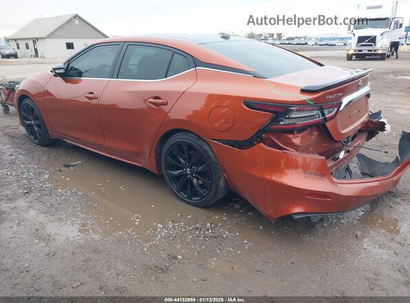 1N4AA6EV3LC369937 2020 NISSAN MAXIMA SR Orange Задня ліва чверть