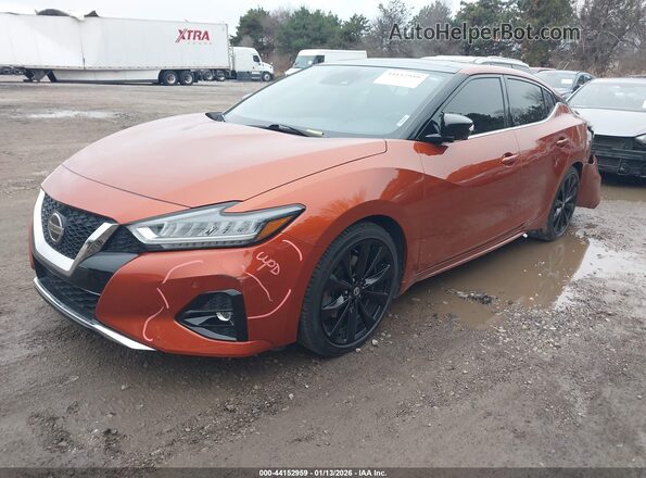 1N4AA6EV3LC369937 2020 NISSAN MAXIMA SR Orange Передня ліва чверть