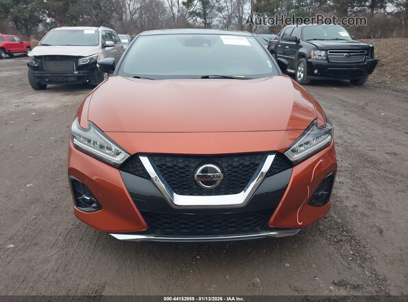 1N4AA6EV3LC369937 2020 NISSAN MAXIMA SR Orange Вид щитка приладів